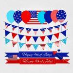4th July Clipart - Usa Patriotic Red White And..